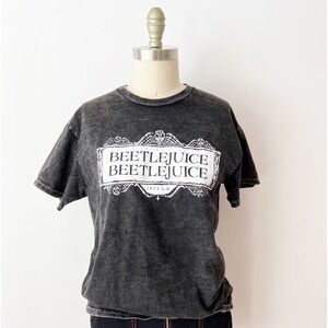 Ripple Junction Beetlejuice 2024 Graphic Tee Mineral Wash Black S